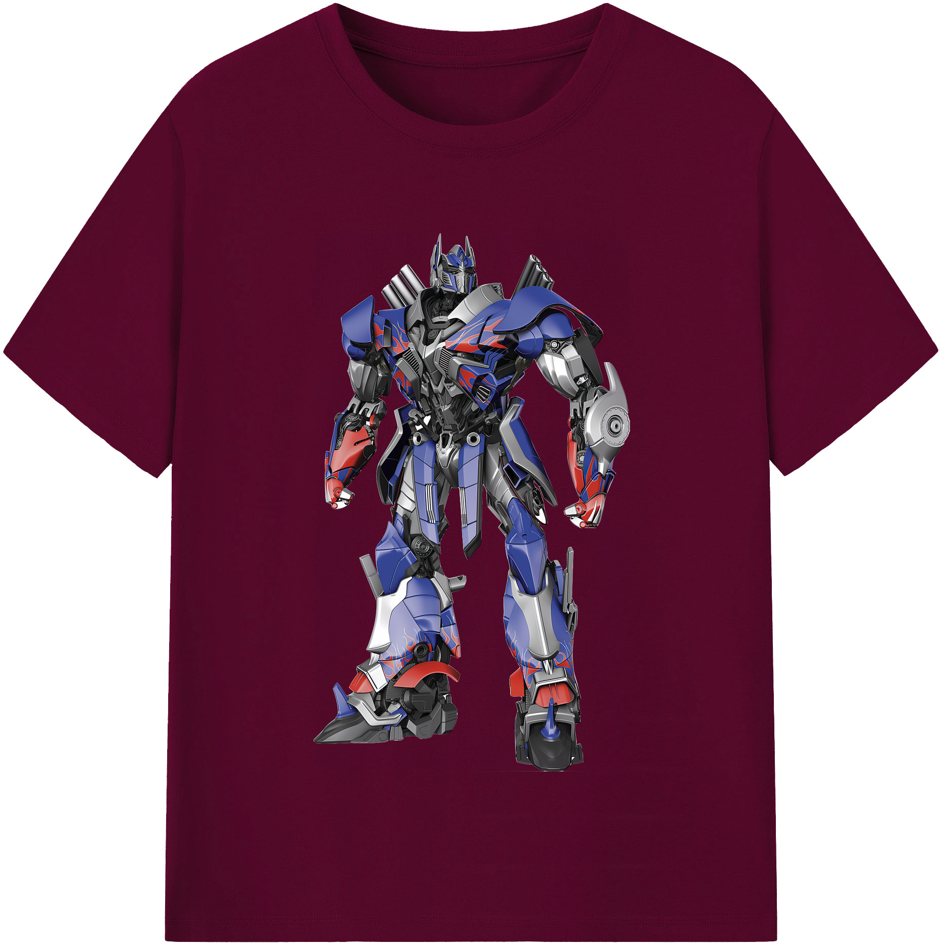 （画像用） Transformers トランスフォーマー レディースカジュアルプリントTシャツ（綿100％）